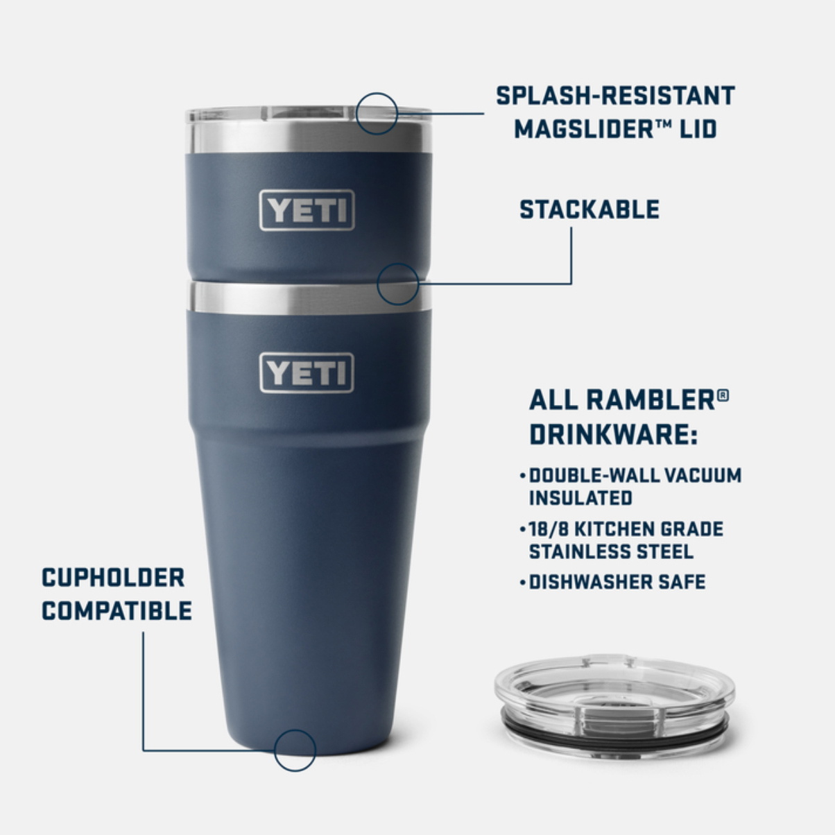 2026 YETI Rambler® 30 OZ Stackable Cup 70000003290 - Seafoam